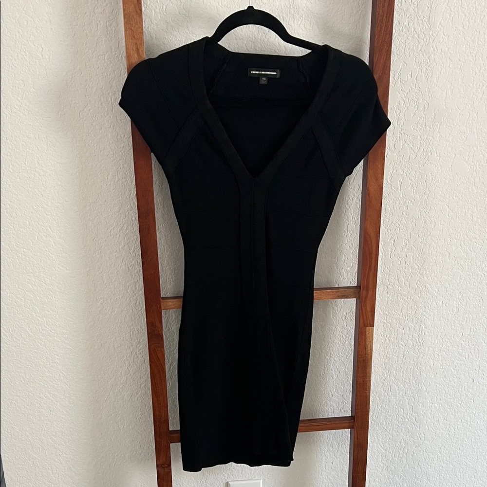 Express Black Midi Dress